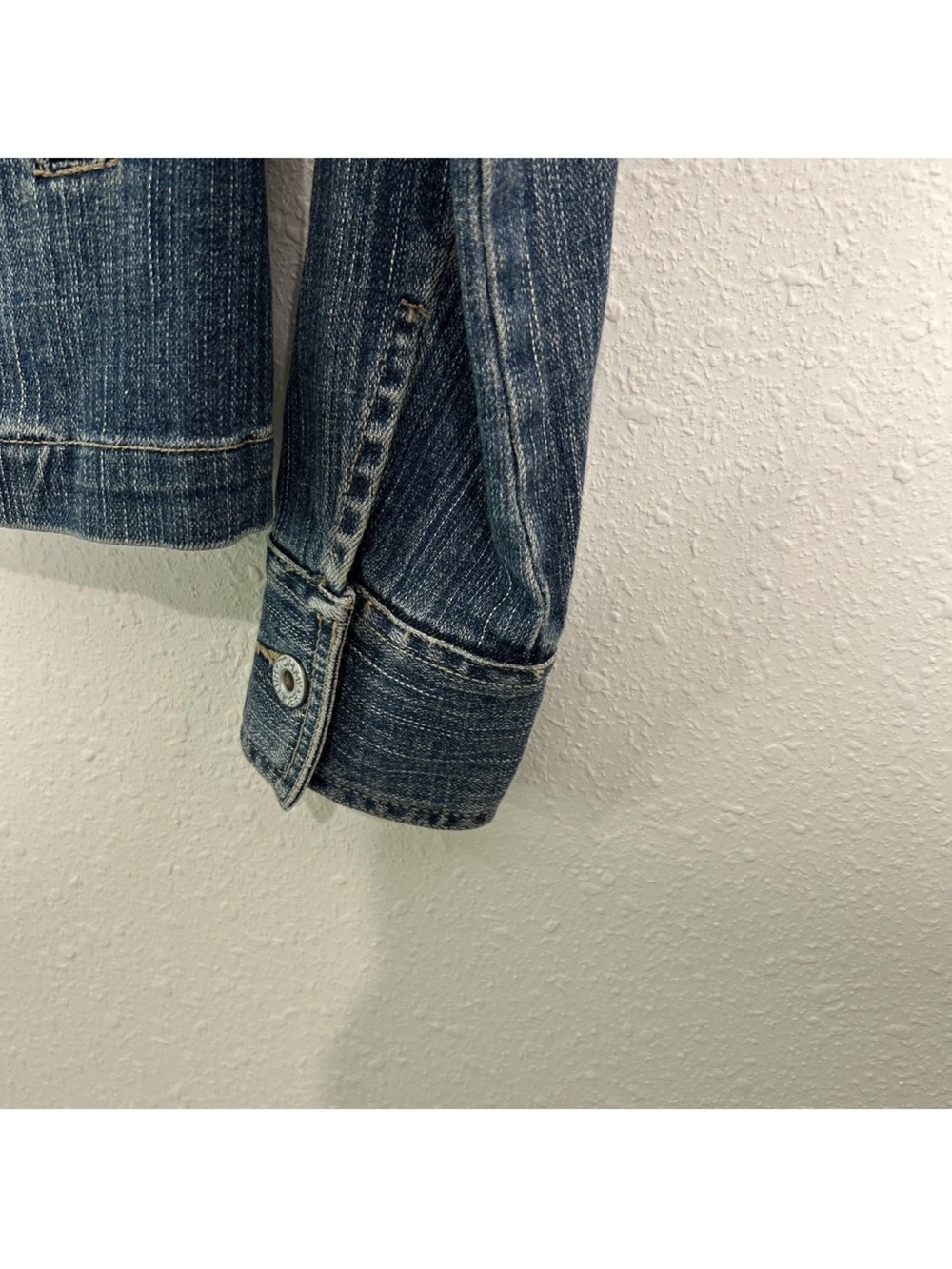 Tommy Hilfiger Women's XS Jacket Blue Denim Fitted Buttons Pockets Logo Stitched - Picture 6 of 13